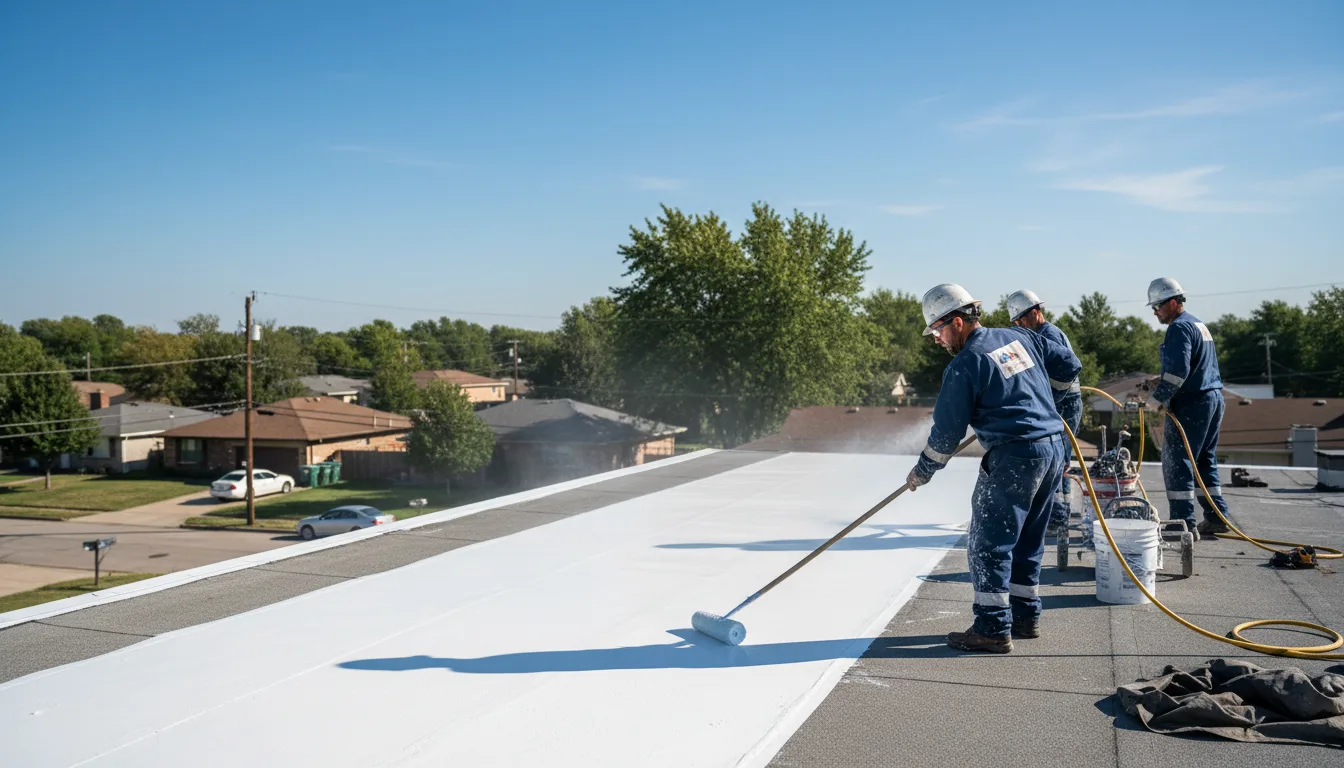Commercial roof coating in Chatham, VA near me